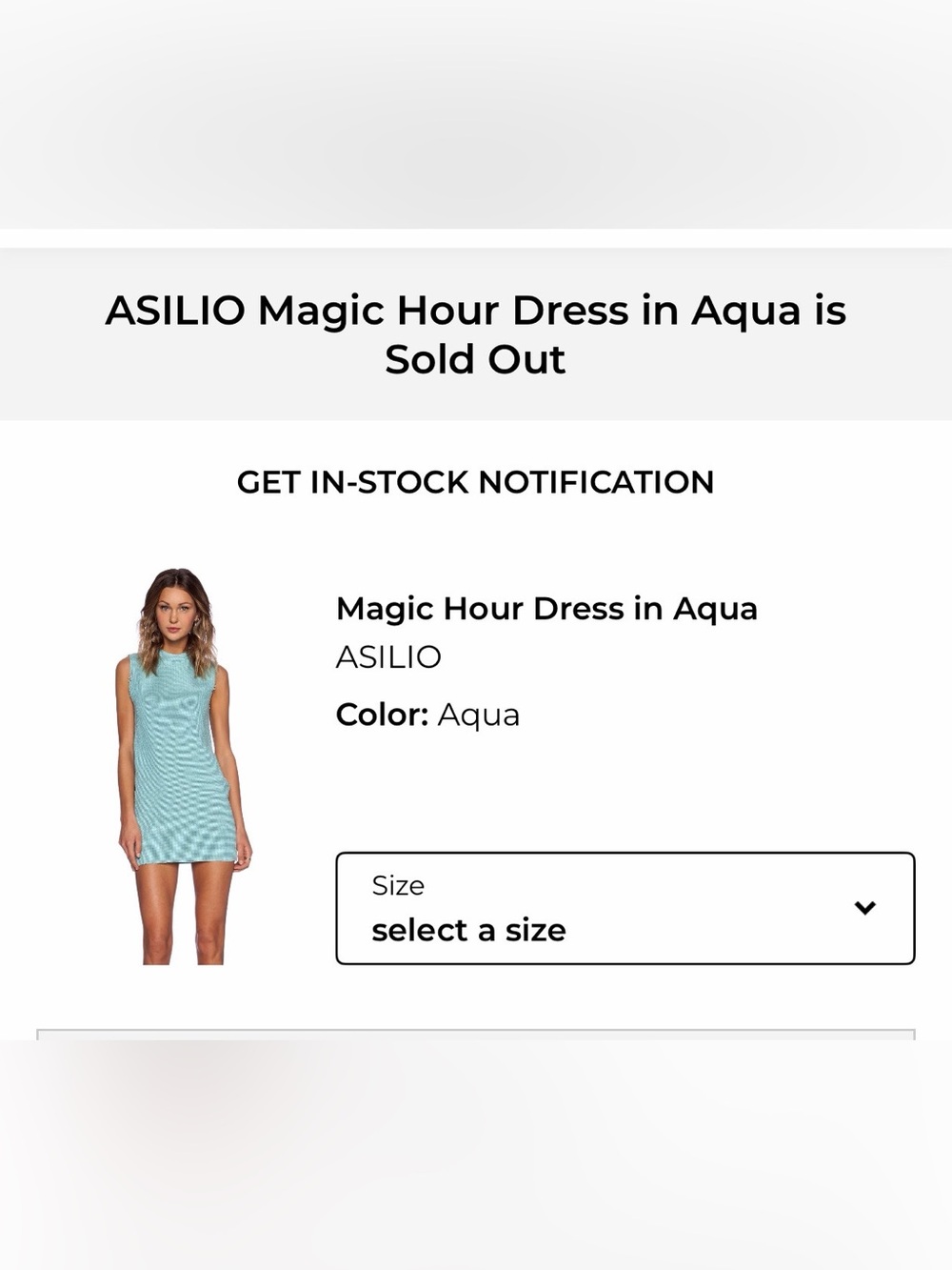 Revolve. Asilio magic hour dress in aqua